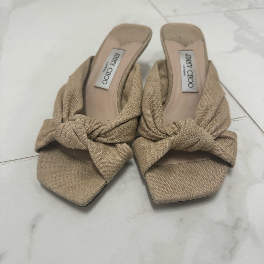 JIMMY CHOO AVENUE SLIDE SANDAL